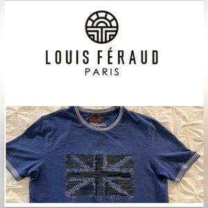 Louis Feraud French club men’s elevated T union jack size small